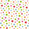 JAM Paper Cellophane Design Gift Wrap - Rainbow Stars - 20 sq ft. - Sold Individually view 2