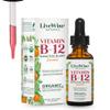Organic Vitamin B12 1000 mcg Sublingual Liquid Drops For Adults, 6 Months Supply 1 oz, Methylcobalamin & Adenosylcobalamin - Bioactive Blend for Energy, Clarity & Focus - Vegan, Non-GMO, Orange Flavor view 1
