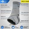 ABIRAM Ankle Brace for Women & Men, Ankle Compression Sleeve with Wrap, Foot Support Sleeve, Ankle Support for Sprained Ankle, Plantar Fasciitis Relief Socks, Achilles Tendonitis, Sports, XL view 2