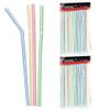 300 Pc Flexible Drinking Straws Long Plastic Bendy Party Bar Drinking Supplies view 3