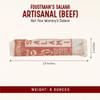 Foustman's Salami Beef Artisanal, Nitrate-Free, Naturally Uncured, Gluten-Free, Dairy-Free, No Pork, 8 Oz Sticks view 3