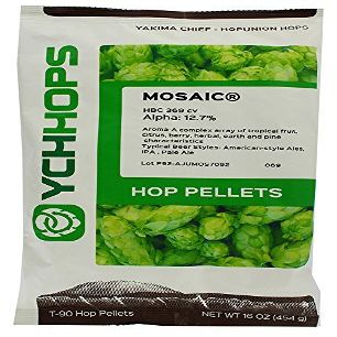 LD Carlson company Mosaic Hop Pellets 1LB. Alpha:13.6% Beta 3.6%