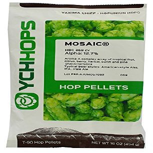 LD Carlson company Mosaic Hop Pellets 1LB. Alpha:13.6% Beta 3.6%