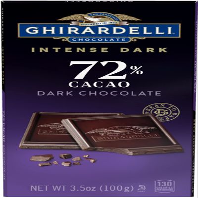 Ghirardelli Intense Dark 72% Cacao Twilight Delight Chocolate Bar, 3.5 Ounce (Pack of 12)