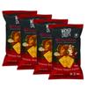 Baked Veggie Chips, Wicked Crisps - Red Curry Hummus, 4 Grams of Plant Protein, Healthy Snack, Gluten-free, Low-fat, Non-GMO, Kosher, Crunchy Gourmet Savory Crisps, No Additives or Preservatives, 4oz party-size bag (4 pack) view 1