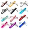 Compact Unisex Spring Temple Reading Glasses w/Pocket Clip Aluminum Case 12 view 1