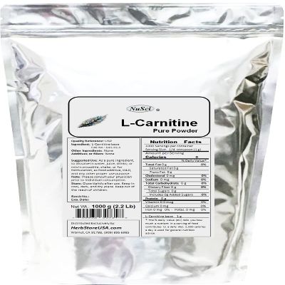 L-Carnitine Pure Powder Energy (1000g (2.2 Lb))