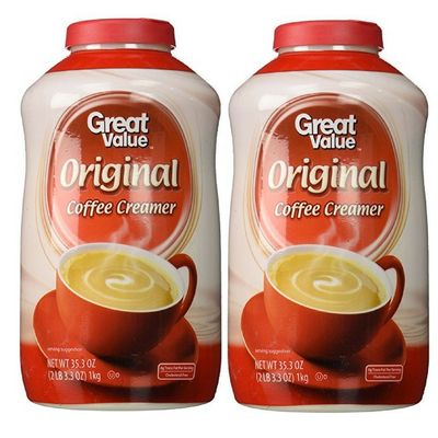 Great Value: Non-Dairy Coffee Creamer, 35.3 Oz, Pack of 2