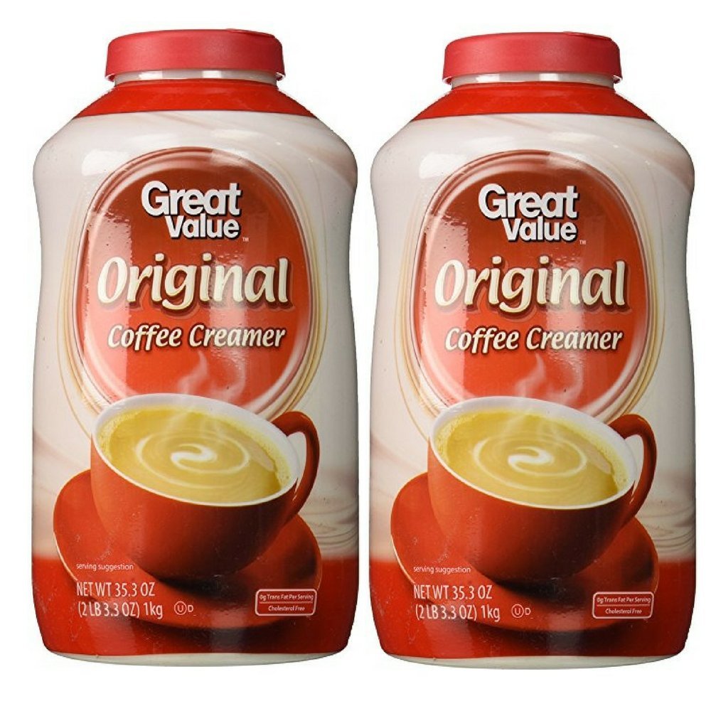 Great Value: Non-Dairy Coffee Creamer, 35.3 Oz, Pack of 2