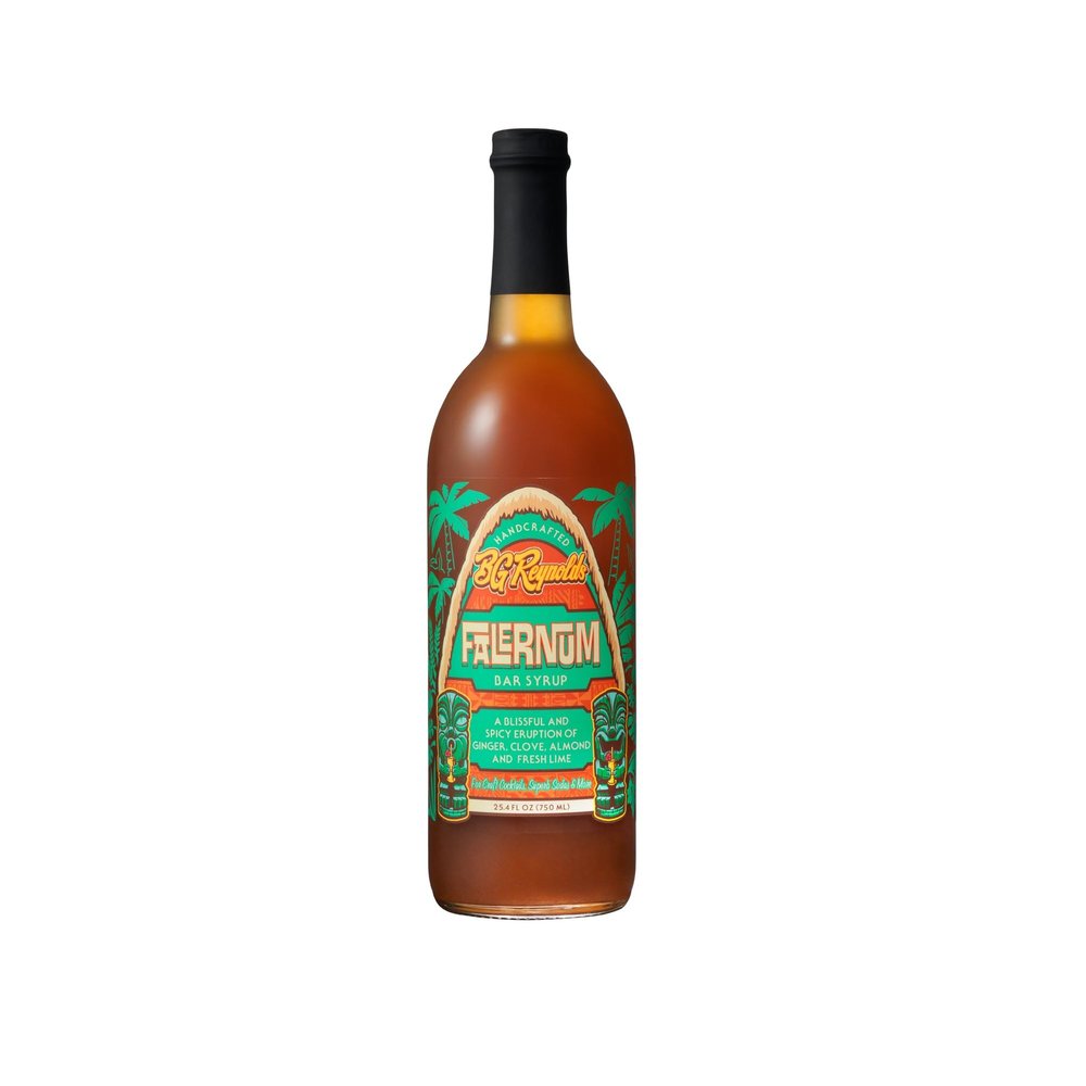 BG Reynolds Natural Tiki Cocktail Cane Syrup, Falernum, 25.4 Fl Oz