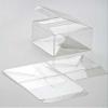 4x4x4 Clear Gift Box | Clear Plastic Boxes for Holiday Christmas Weddings Parties | Square Cube Party Favor Boxes for Ornaments Gifts Candy Cookies Cupcakes Packaging With Lids | Food Safe FPLB56A | 25 Pack view 1