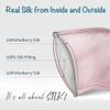 LULUSILK Mulberry Silk Sleep Eye Mask & Blindfold with Elastic Strap/Headband, Soft Eye Cover Eyeshade for Night Sleeping, Travel, Nap(Pink) view 2