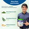 OZiva Protein & Herbs, Men with Multivitamins,Ashwagandha,Brahmi,Maca, Musli for Improved Stamina, Lean Muscles & Recovery 1.1 lbs, Cafe Mocha. Soy Free, Gluten Free, Non GMO view 3
