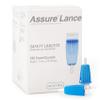 Assure Lance Micro Flow 28G Safety Lancets  Single Use Lancets for Blood Testing, Finger Pricker for Blood Glucose Test  1mm Depth, Light Blue, 100 Count per Box, Pack of 3 (Total of 300) view 1