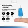 Assure Lance Micro Flow 28G Safety Lancets  Single Use Lancets for Blood Testing, Finger Pricker for Blood Glucose Test  1mm Depth, Light Blue, 100 Count per Box, Pack of 3 (Total of 300) view 3