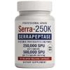 Serra-250k Serrapeptase 250,000 SPU Per Capsule | 500,000 SPU High Potency Enzyme | 90 Capsules | Delayed-Release Serrapeptase | Maximum Strength Vegan Non-GMO Systemic Enzyme for Recovery & Wellness view 1