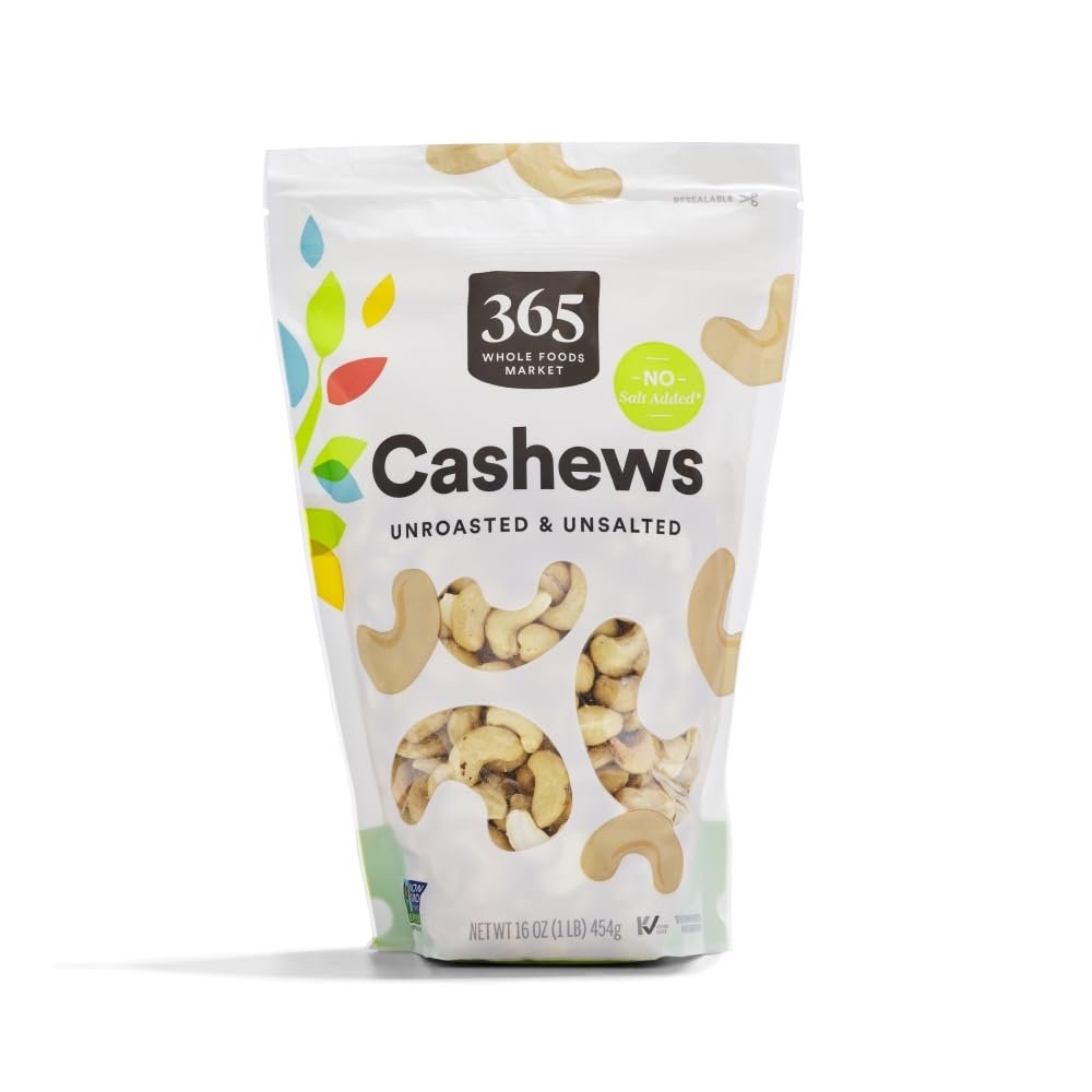 365 by Whole Foods Market, Raw Cashews, 16 Ounce