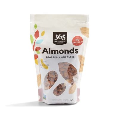 365 by Whole Foods Market, Roasted And Unsalted Almonds, 16 Ounce