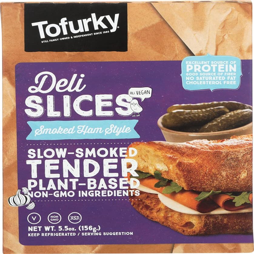 Tofurky Vegan Smoked Ham Style Deli Slices, 5.5 Ounce (Pack of 6)