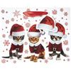 Jillson Roberts 4-Count Gift Bag & Tissue Paper, Kitty Christmas view 4