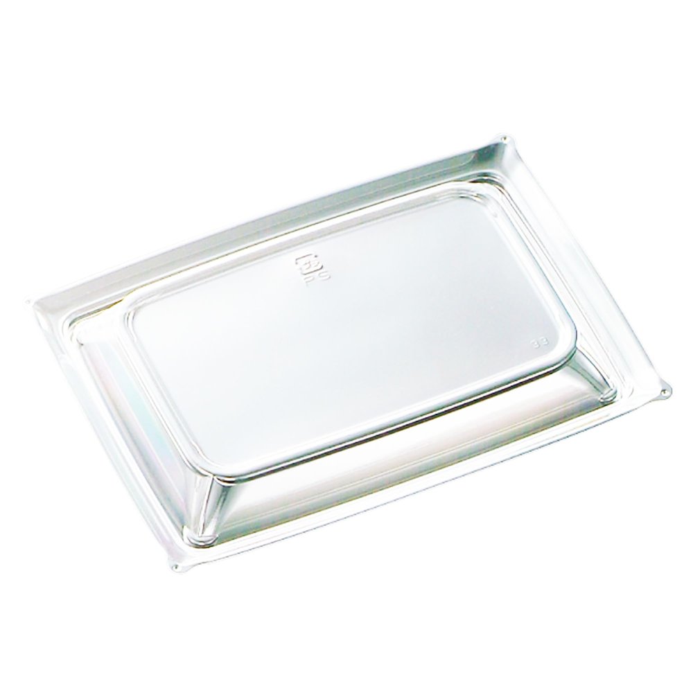 Chuo Chemical CT Saraku IK18-13 Disposable Container Lids, Made in Japan, Anti-Fog Lid, 50 Sheets, Size: Approx. 6.9 x 4.9 x 0.8 inches (17.4 x 12.4 x 2.1 cm)