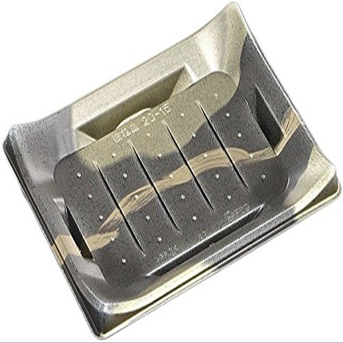 Chuo Kagaku Disposable Containers, Made in Japan, CT Wavy Plate, 20-15, Sogetsu BK-BK 50 Pieces, Size: Approx. 7.7 x 5.7 x 1.1 inches (19.5 x 14.5 x 2.9 cm)