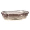 Novacart Oval Glassine Paper Condiment Candy Party Cup 3" x 1" Bottom, 1.06" High, Brown-Striped Exterior - Box of 2000 view 1
