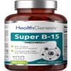 Super B-15 100 Vcaps - Niacin Calcium Choline Inositol DMG TMG - Supports Healthy Oxygen Energy Levels view 1