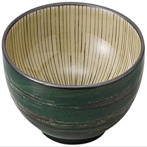 (Setomonohonpo) Set of 5 Green Glazed Tuso Small Bowls, 4.3 x 1.7 inches (11 x 4.3 cm), 4.6 oz (130 g), Small Bowls, Restaurant, Commercial Use,
