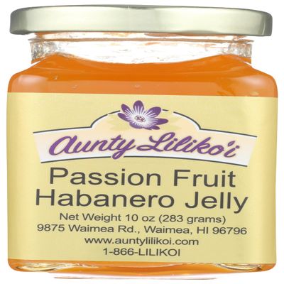 AUNTY LILIKOI Passion Fruit Habanero Jelly, 10 OZ