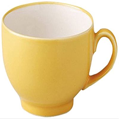 Set of 5, Yellow Soup Cup, 4.0 x 2.6 inches (10.3 x 6.7 cm), 11.8 fl oz (320 cc), 8.8 oz (221 g), Soup Cup, Hotel, Restaurant, Cafe, Western Tableware, Restaurant, Commercial Use