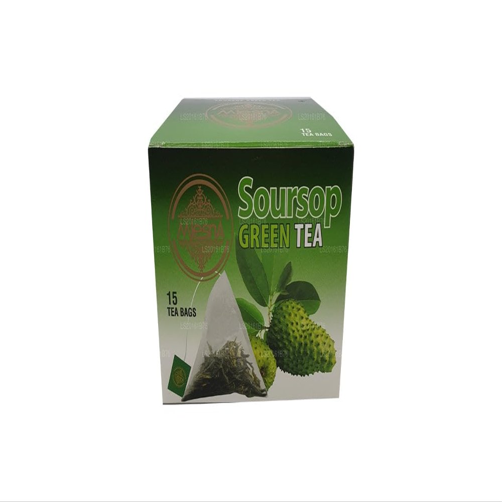 Mlesna Soursop/Graviola / Guayabano Tea (15 Tea bags) (Soursop Green Tea)