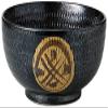  Set of 10, Drawer Black Round Crest 6.0 Kamagami Bowl, 7.1 x 3.5 inches (18 x 9 cm), 27.1 oz (800 g), Bowl, Restaurant, Ryokan, Udon, Soba, Ramen, Japanese Tableware, Commercial Use view 1