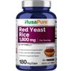 NusaPure Red Yeast Rice 1800mg 180 Veggie Capsules (Non-GMO, Vegan) view 1
