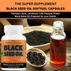 Pure Black Seed Oil Capsules 1000mg per serving - 120 Capsules - Cold Pressed and Non GMO view 3