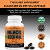 Pure Black Seed Oil Capsules 1000mg per serving - 120 Capsules - Cold Pressed and Non GMO view 4