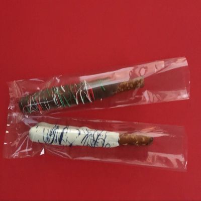 100 2 x 10" Cellophane Ultra Clear Plastic Poly Cello Bags Single Pretzel Rods By Ghezziky