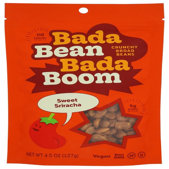 Enlightened Roasted Broad Bean Crisps - Sriracha 4.5 OZ / 6-Pack