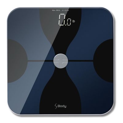 VisionTechShop S Body High Precision Ultra Wide Digital Body Weight Bathroom Scale up to 396lb/180kg, Super-Clear Large LED Display,Step-On Technology, Black