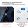 VisionTechShop S Body High Precision Ultra Wide Digital Body Weight Bathroom Scale up to 396lb/180kg, Super-Clear Large LED Display,Step-On Technology, Black view 2