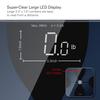 VisionTechShop S Body High Precision Ultra Wide Digital Body Weight Bathroom Scale up to 396lb/180kg, Super-Clear Large LED Display,Step-On Technology, Black view 4