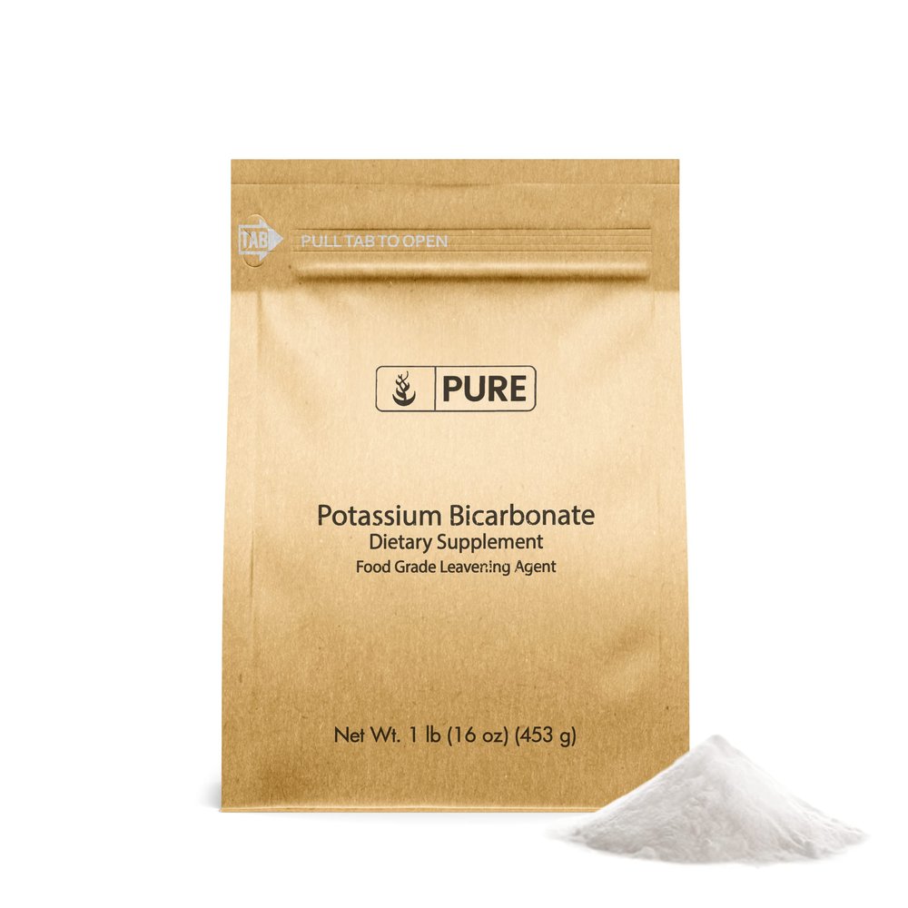 Pure Original Ingredients Potassium Bicarbonate (1lb) Natural, Food Safe, Electrolyte, Leavening