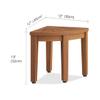 12" Kai OptiAREA Corner Teak Shaving & Washing Foot Rest view 2