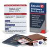 Custom Emergency Contact Wallet Card | Waterproof ICE Medical Alert for Wallet | PVC ID with Allergies, Medications, Hidden Disabilities and Conditions | Includes Key Tag | Durable, USA Made view 1