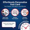 Custom Emergency Contact Wallet Card | Waterproof ICE Medical Alert for Wallet | PVC ID with Allergies, Medications, Hidden Disabilities and Conditions | Includes Key Tag | Durable, USA Made view 2