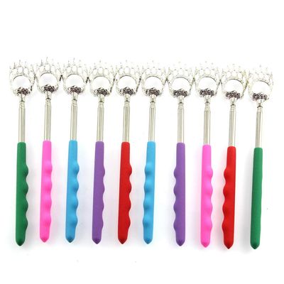 10 Pieces Back Scratchers Telescopic Bear Claw Back Itching Scratcher Scalp Hand Massager Tool with Wave Handles(Random Color) (10)