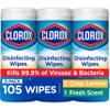 Clorox Disinfecting Cleaning Wipes Variety Pack, 35 Count Each, Pack of 3 (Package May Vary) view 1