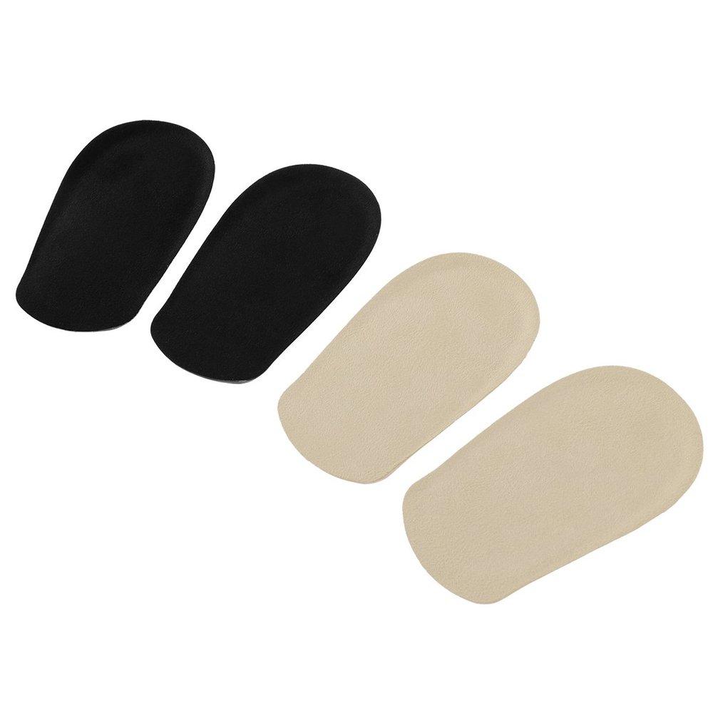 2 Pairs of Heel Cups Gel Shoe Lift Height Insoles Half Inserts Self-Adhesive Foot Insoles Ankle Support Pads for Bone Spur Cushion Plantar