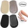 2 Pairs of Heel Cups Gel Shoe Lift Height Insoles Half Inserts Self-Adhesive Foot Insoles Ankle Support Pads for Bone Spur Cushion Plantar view 2