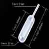 100 Pcs Disposable Plastic Jam Straw - 4ml Juice Squeezed Sauce West Point Decorative Special Flavor Dropper and Macaron Flow Heart Clip Stuffing Jam Straw view 2